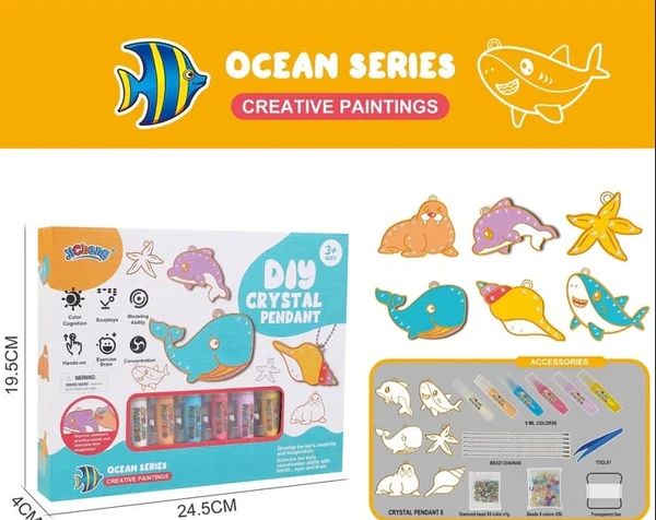 DIY Crystal Paint Arts and Crafts Set, Crystal Painting DIY, DIY Diamond  Painting Kits for Kids, Crystal Paint Arts and Crafts Set, Bake-Free  Crystal